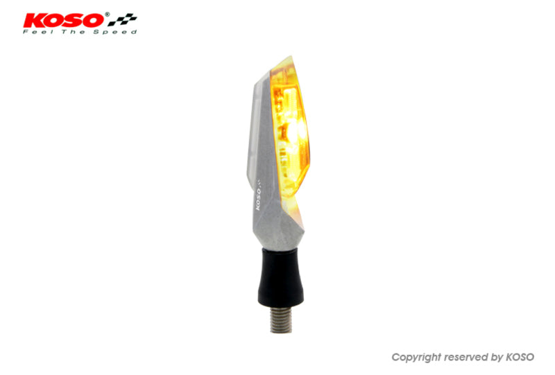 KOSO Mars LED Indicator Silver/Translucent Universal by unit