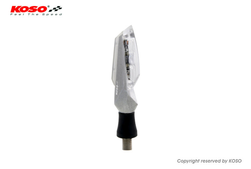 KOSO Mars LED Indicator Silver/Translucent Universal by unit
