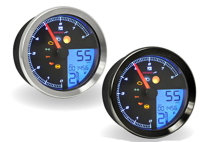 KOSO Harley Davidson Speed Meter Chrome