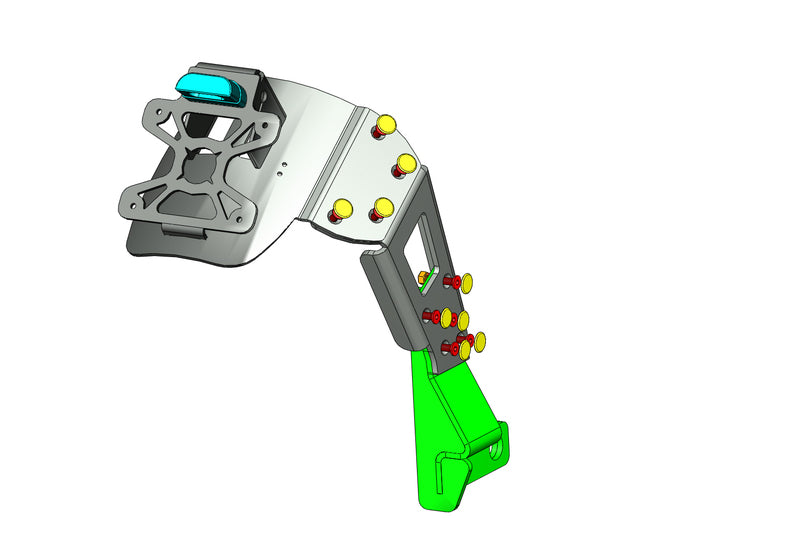 ACCESS DESIGN ''Wheel Fitted'' License Plate Holder Black Triumph Street Triple 800