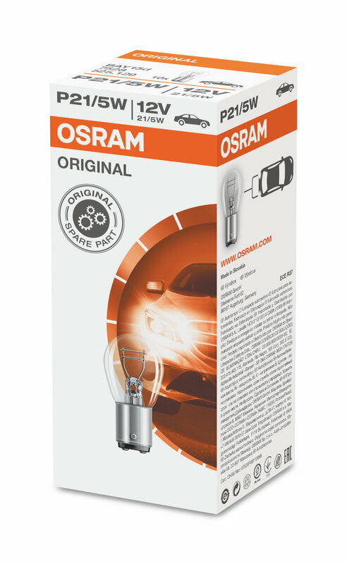 OSRAM Original Line P21/5W Light Bulbs 12V 21/5W - x10