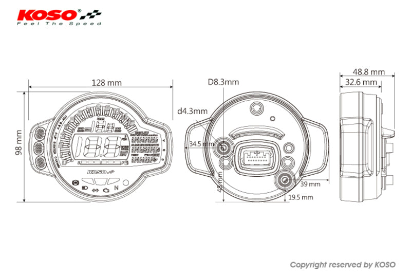 KOSO Ms-01 Multifunction Dashboard