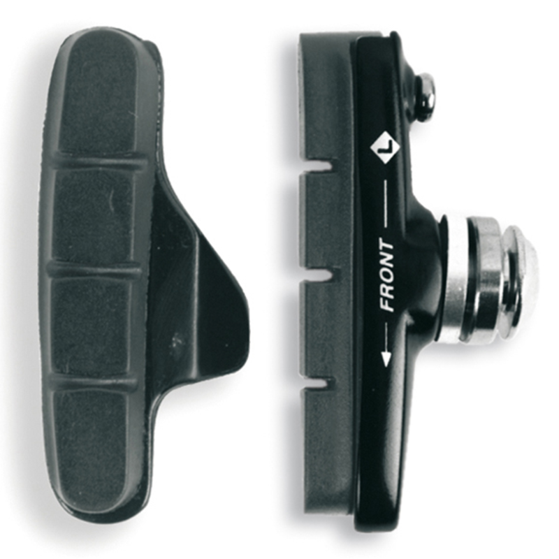 ALHONGA Set Of 2 Brake Shoes For Campagnolo Road Rim Brakes. Black Housing