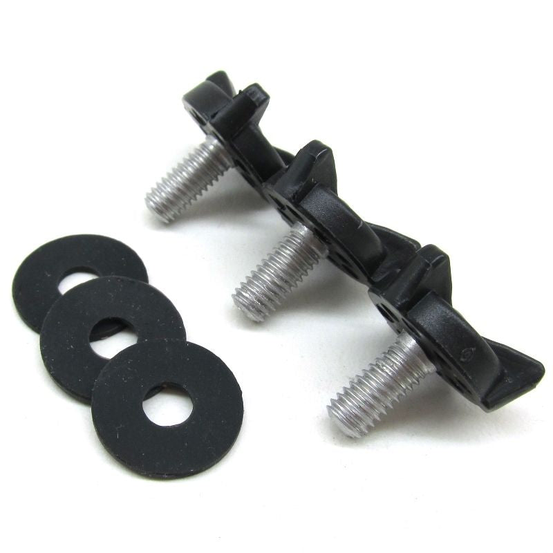 BELL MX-9 Peak Screw Kit 3 Pieces Silver