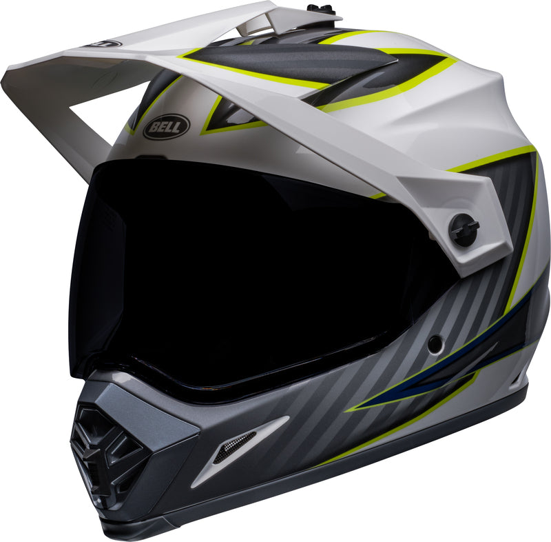 BELL MX-9 Adventure Mips Dalton Helmet - Size 2XL - White/Hi-Viz Yellow