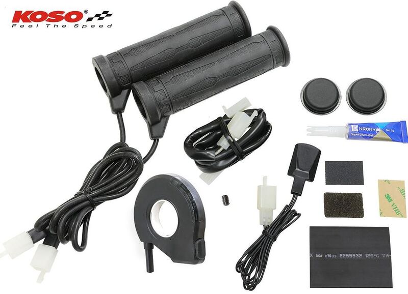 KOSO Standard Heated Grips With Thumb Heater