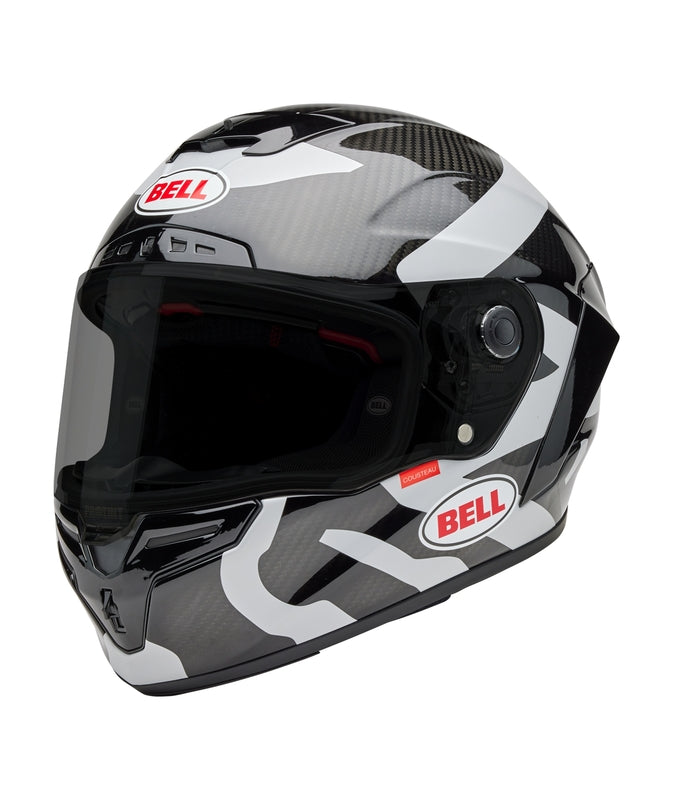 BELL Race Star DLX Helmet - Hello Cousteau Equidae Matte Gloss Black/Gray
