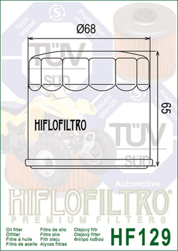 HIFLOFILTRO Oil Filter - HF129
