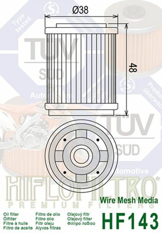 HIFLOFILTRO Oil Filter - HF143
