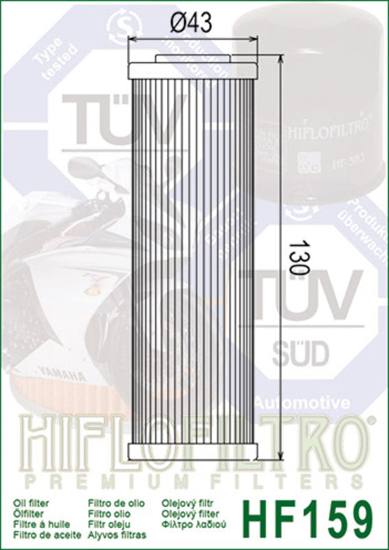 HIFLOFILTRO Oil Filter - HF159 Ducati