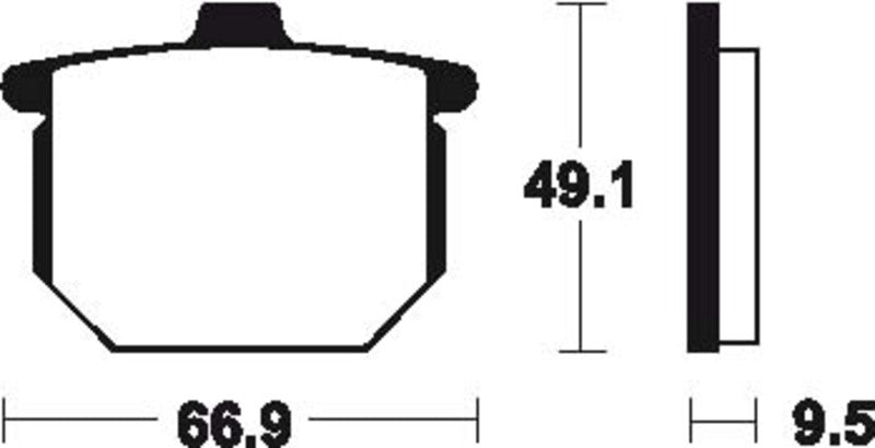 TECNIUM Street Organic Brake pads - MA17