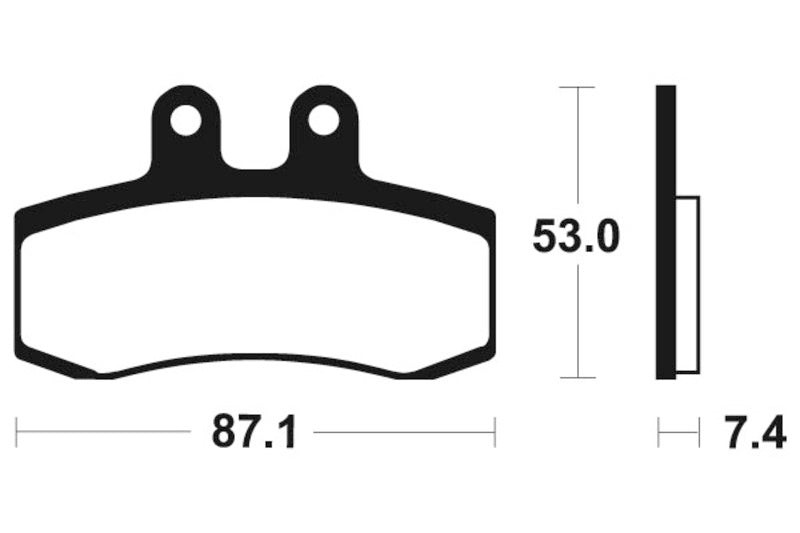 TECNIUM Street Organic Brake pads - MA181