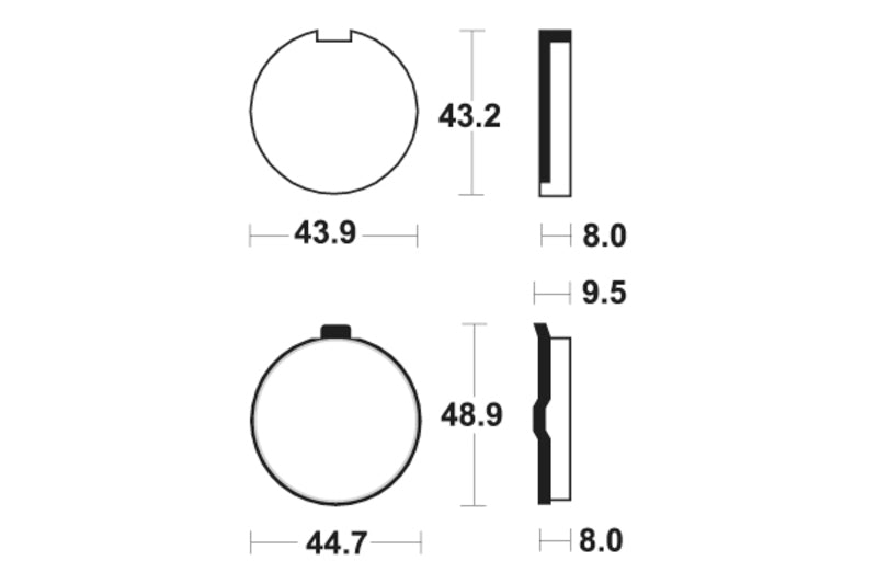 TECNIUM Street Organic Brake pads - MA24