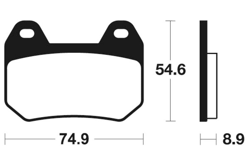 TECNIUM Street Organic Brake pads - MA246