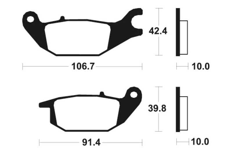 TECNIUM Street Organic Brake pads - MA284