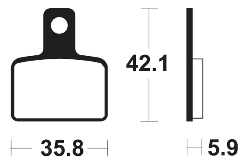 TECNIUM Street Organic Brake pads - MA395