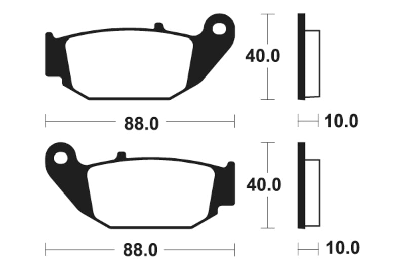 TECNIUM Street Organic Brake pads - MA415