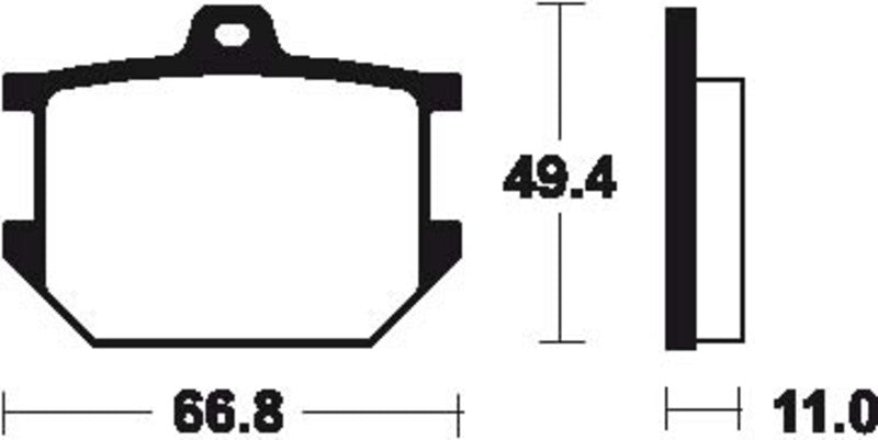 TECNIUM Street Organic Brake pads - MA7
