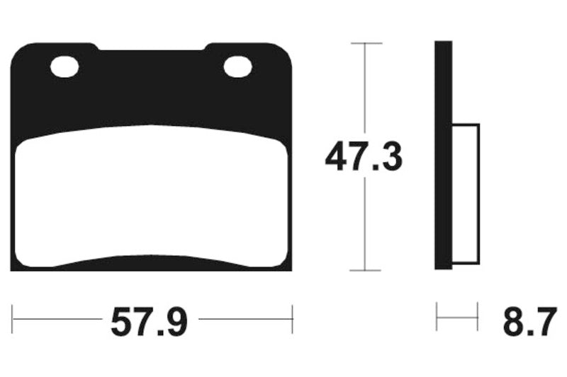 TECNIUM Street Organic Brake pads - MA78