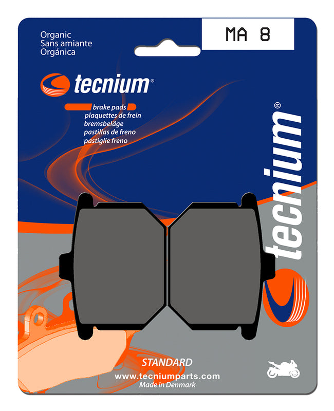 TECNIUM Street Organic Brake pads - MA8