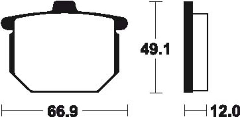 TECNIUM Street Organic Brake pads - MA8