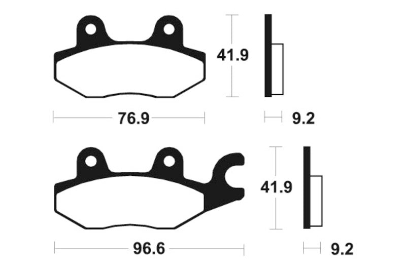 TECNIUM Scooter Organic Brake pads - ME188