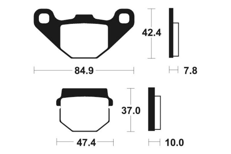 TECNIUM Scooter Organic Brake pads - ME48