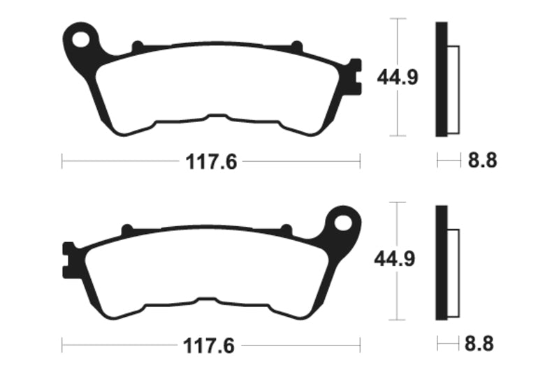 TECNIUM Street Performance Sintered Metal Brake pads - MF328