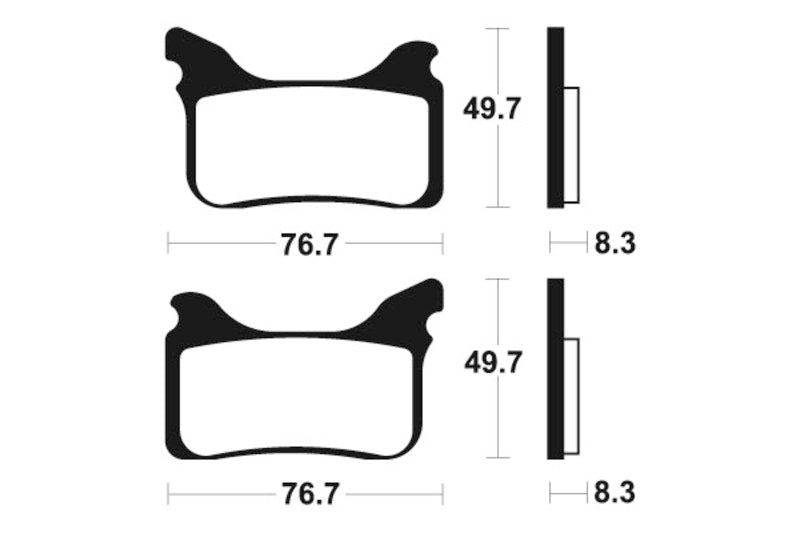 TECNIUM Street Performance Sintered Metal Brake pads - MF342