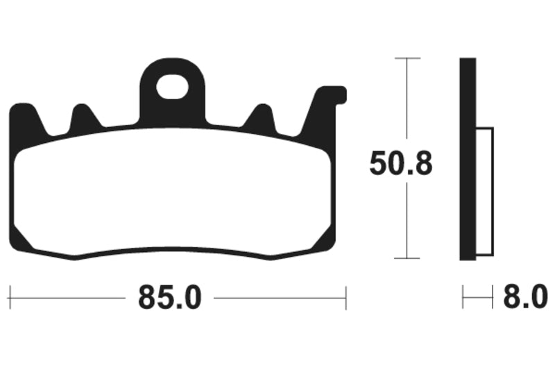 TECNIUM Street Performance Sintered Metal Brake pads - MF400