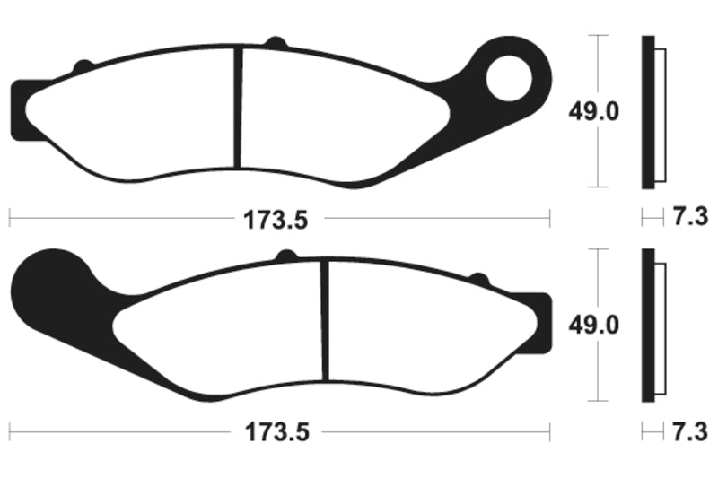 TECNIUM Street Performance Sintered Metal Brake pads - MF422