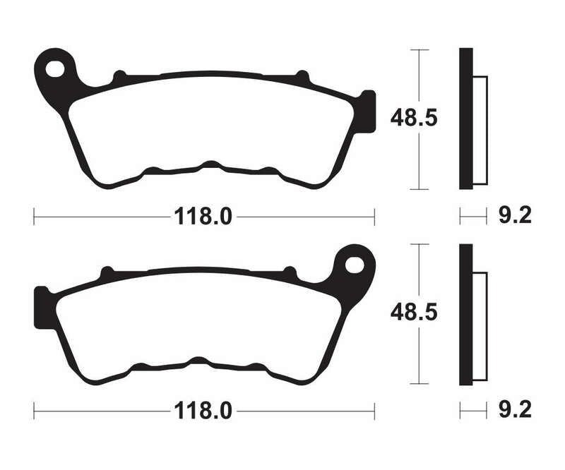 TECNIUM Street Performance Sintered Metal Brake pads - MF434