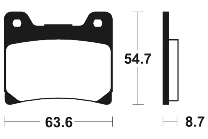 TECNIUM Street Performance Sintered Metal Brake pads - MF55