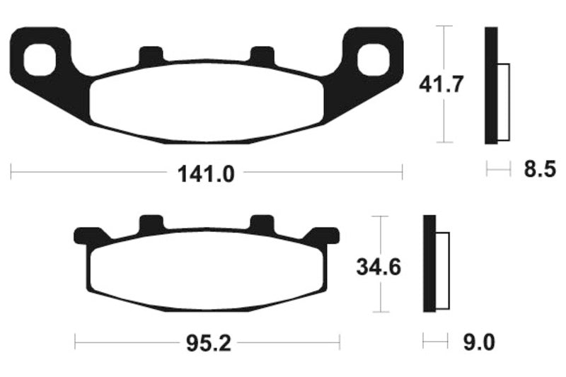 TECNIUM Street Performance Sintered Metal Brake pads - MF97