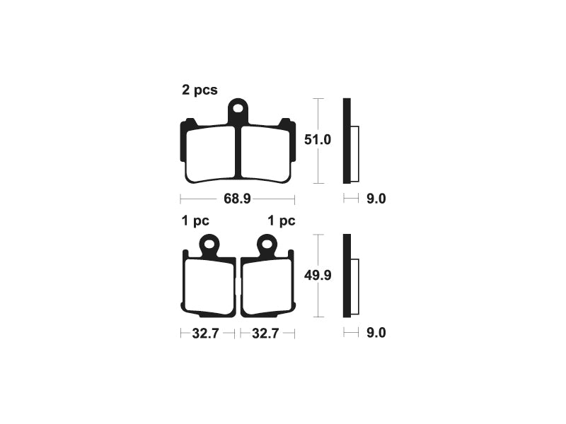 TECNIUM Trail Performance Sintered Metal Brake pads - MFP369