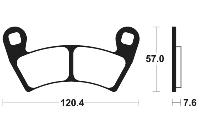 TECNIUM MX/ATV Sintered Metal Brake pads - MO397