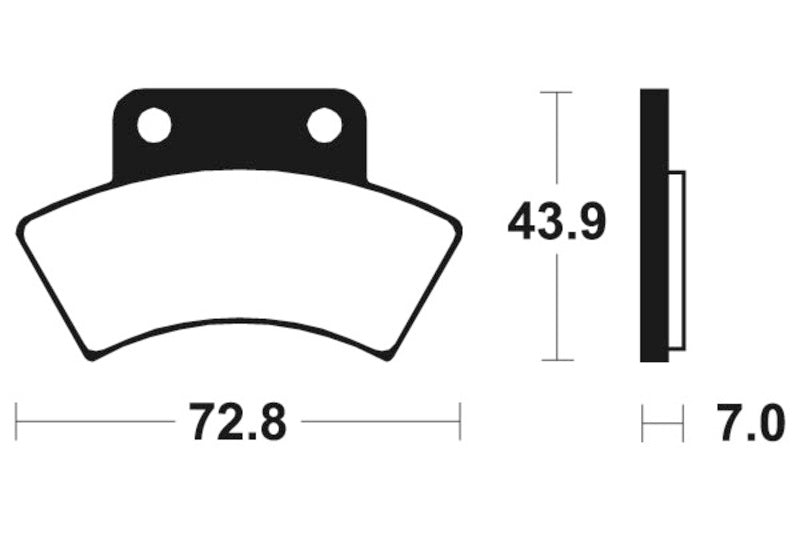 TECNIUM MX/ATV Sintered Metal Brake pads - MOA217