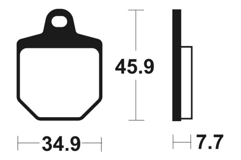 TECNIUM Racing MX/ATV Sintered Metal Brake pads - MOR343