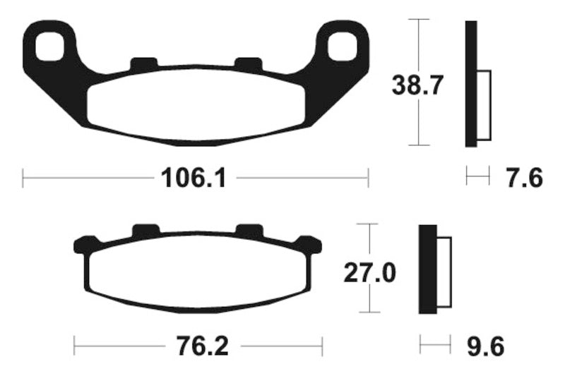 TECNIUM Street Performance Sintered Metal Brake pads - MR115