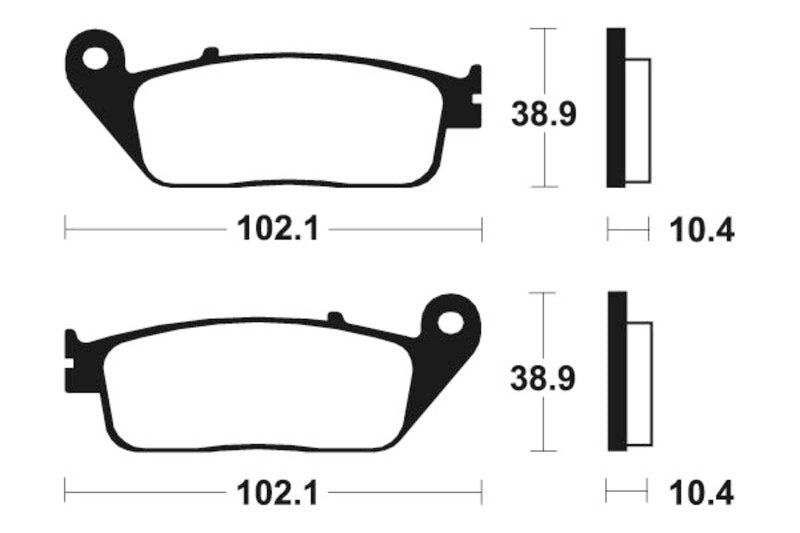 TECNIUM Street Performance Sintered Metal Brake pads - MR154