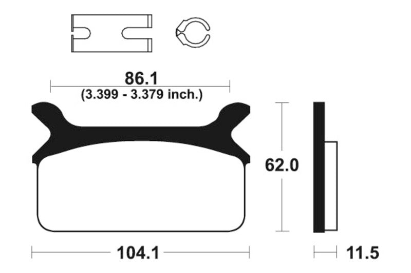 TECNIUM Street Performance Sintered Metal Brake pads - MR168