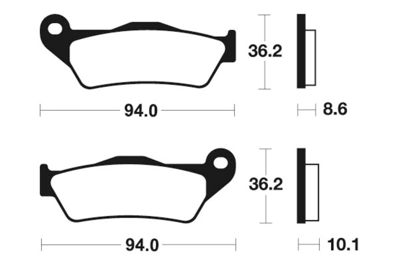 TECNIUM Street Performance Sintered Metal Brake pads - MR242