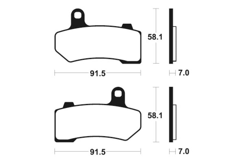 TECNIUM Street Performance Sintered Metal Brake pads - MR330