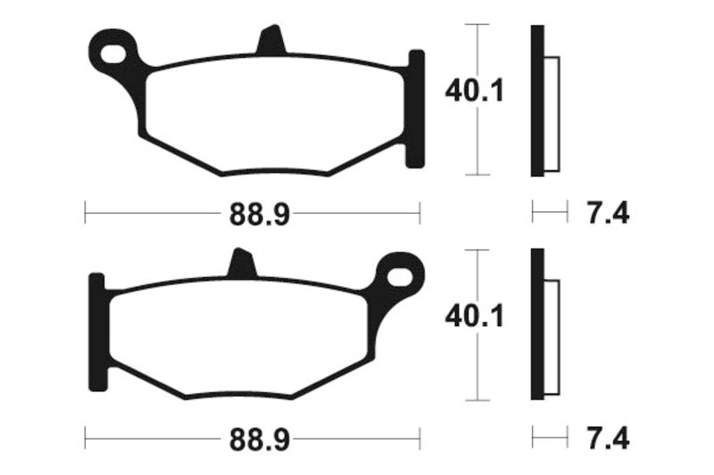 TECNIUM Street Performance Sintered Metal Brake pads - MR333