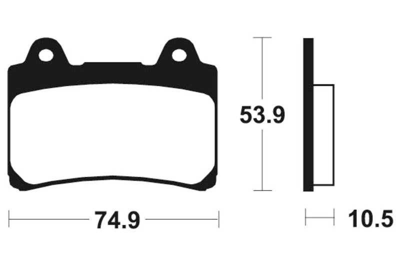 TECNIUM Street Performance Sintered Metal Brake pads - MR90