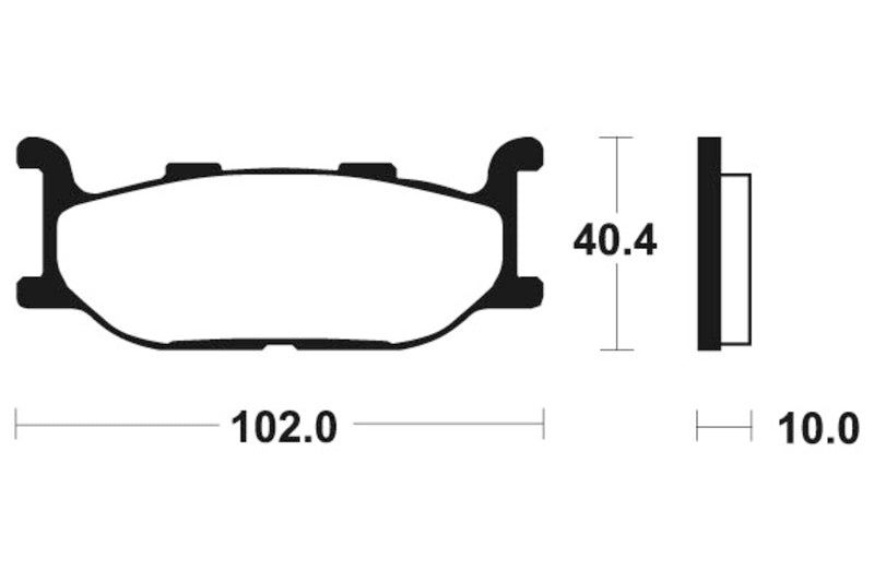TECNIUM Maxi Scooter Sintered Metal Brake pads - MSS163