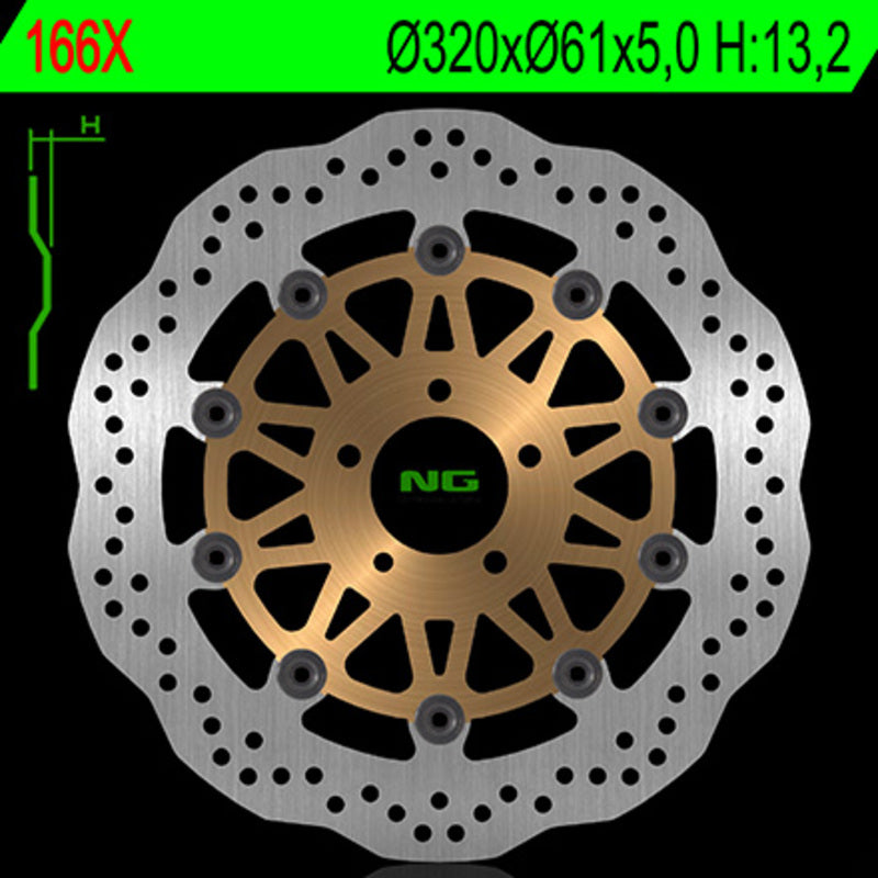 NG BRAKES Petal Floating - 166X