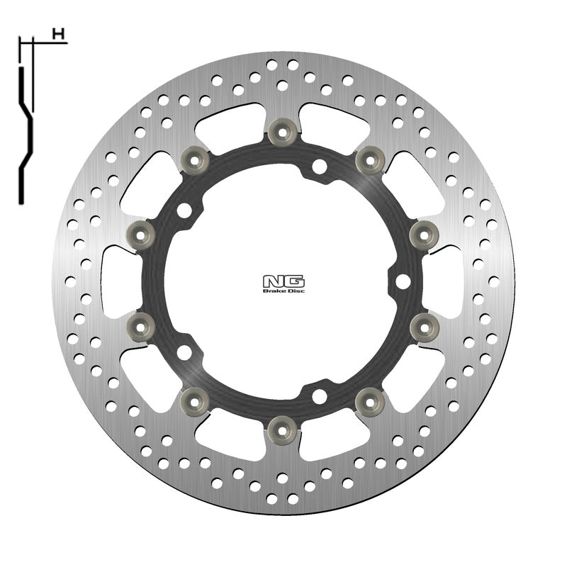 NG BRAKES Floating brake disc - 1708G