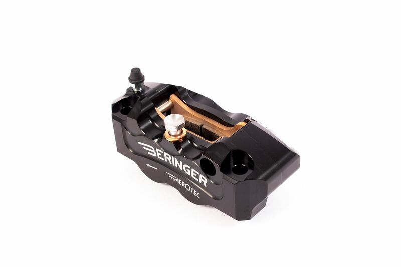 BERINGER Aerotec® Left Radial Brake Caliper 4 Pistons Ø32mm Spacing 108mm Black