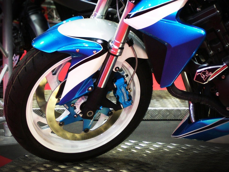 BERINGER Aerotec® Left Radial Brake Caliper 4 Pistons Ø32mm Spacing 108mm Blue - 1026127